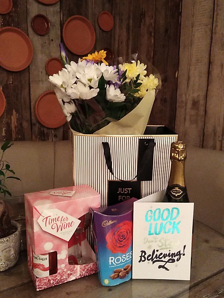 Thank you to all the team at <a href="/OliveTBPreston/">Olive Tree Brasserie</a> for my lovely giftsx. Xx #lastday