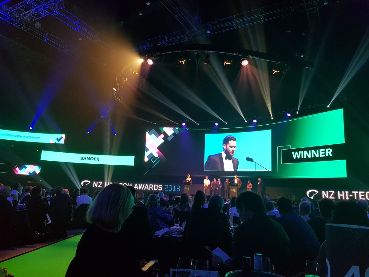 dwcCBSL's tweet photo. Thrilled to see Banqer get an award tonight! Well done @kendallflutey and the team #nzhta https://t.co/5hPRSJJjE9