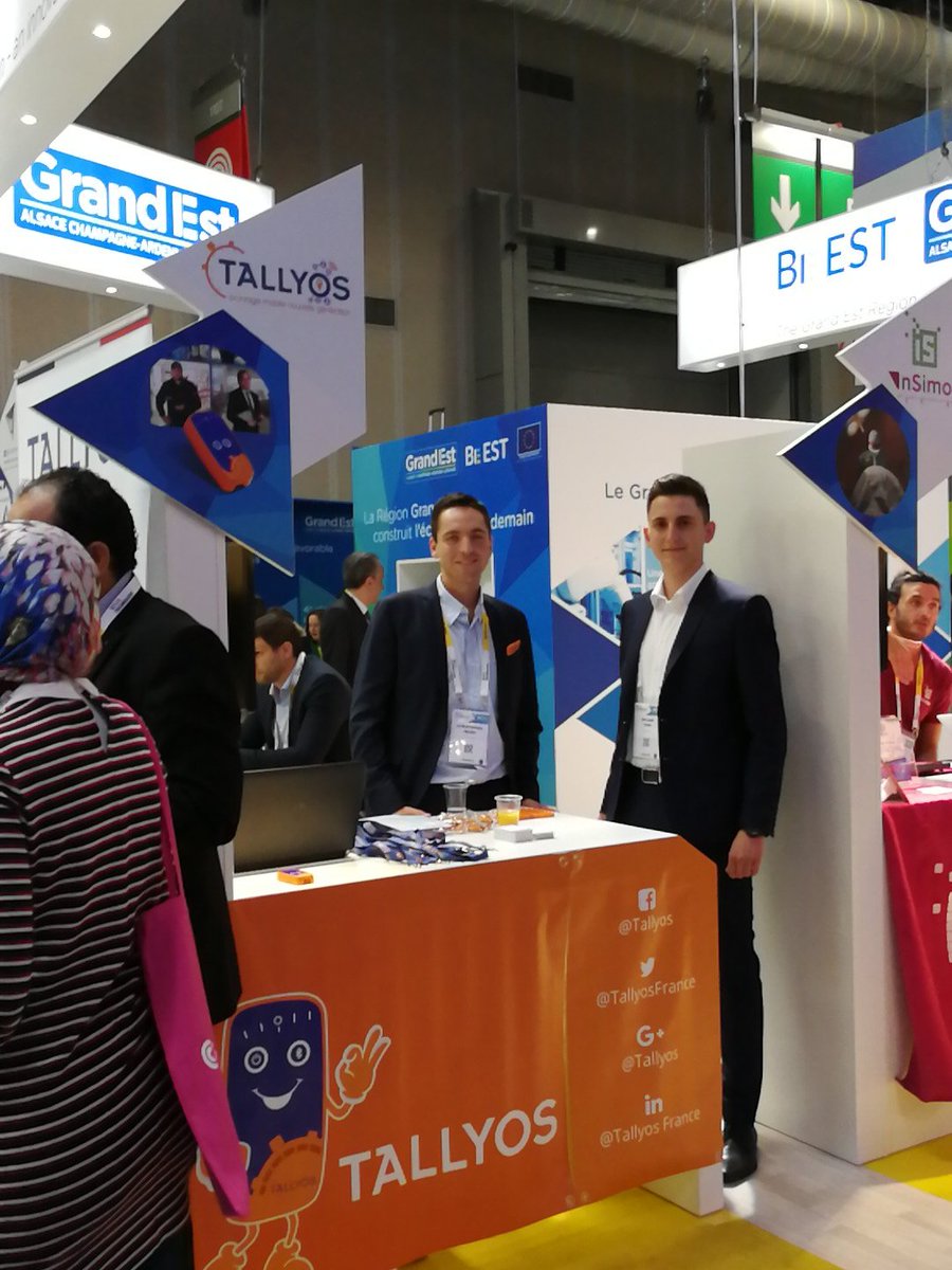 MarilyneWebert's tweet photo. En visite en compagnie de Philippe Henaux sur #Vivatech2018 pour la journée sur le stand #tallyos et #GrandEst https://t.co/POIsrdfncs