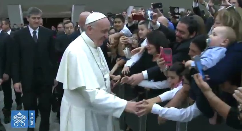 #PopeFrancis to families: Never forget the first place people learn about tenderness is in the family. Our world needs more tenderness; this is where Jesus shows himself: in the hugs, kisses shared in a family.
