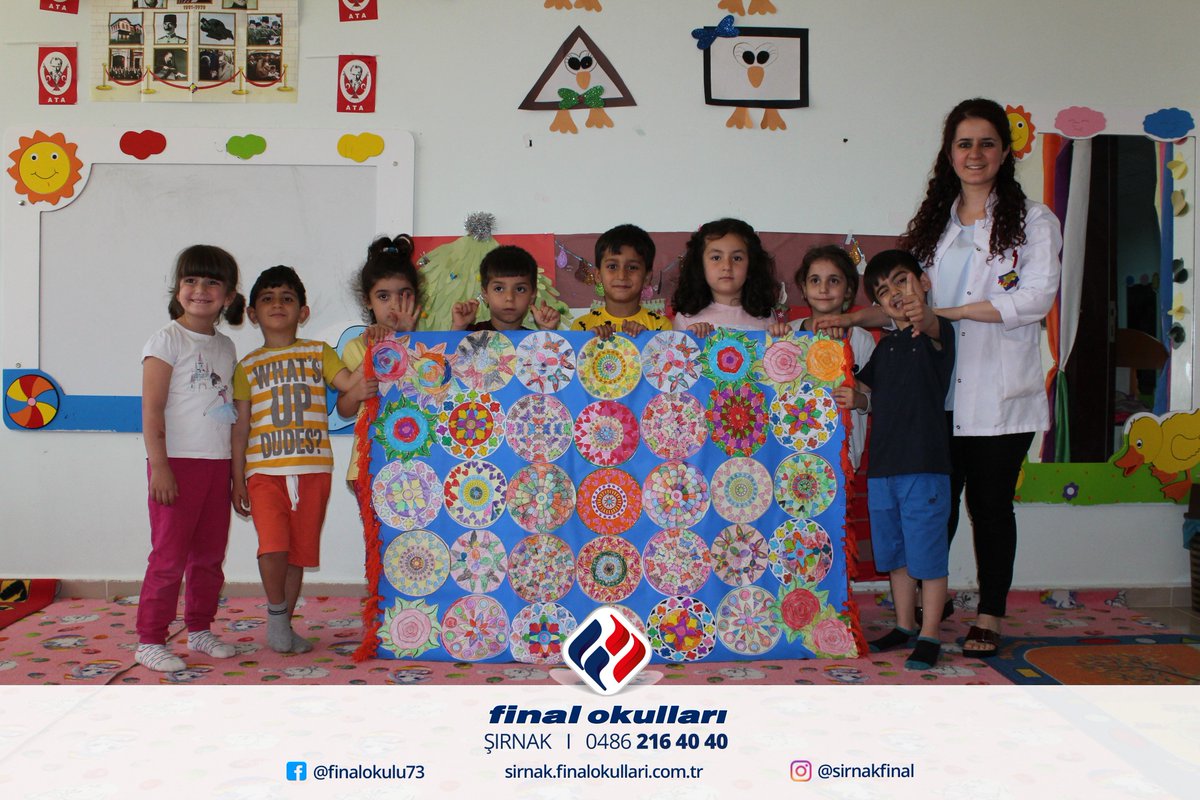 Anasınıfı Öğrencilerimiz Uzun Zamandır Yaptıkları Mandalla Çalışmalarını Birleştirerek Etnik Bir Halıya Çevirdiler. Veysiye Öğretmenimize ve Öğrencilerine Teşekkür Ederiz.