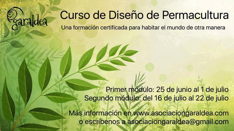 Tenemos ya algunas personas interesadas en este curso pero tantas como para ponerlo en marcha... ¿Nos echáis una mano para llegar a más gente? #CDP #Permacultura -> cuidar la tierra, cuidar las personas, reparto justo.  asociaciongaraldea.wordpress.com/2018/04/16/cur…