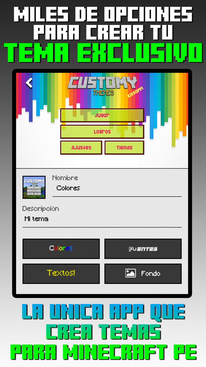 apponeplus's tweet photo. Personaliza la Pantalla de Inicio de Minecraft PE GRATIS para #ios o #android iOS: https://t.co/vJtGIbkG4C Android: https://t.co/a2PMYISXEH https://t.co/YZNR37utqY