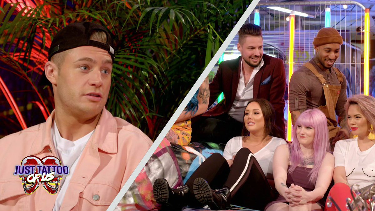 justtattooofus's tweet photo. 🎥 | SPOILER VID: Eeek! @Charlottegshore WINDS UP @ScottGShore over his initiation tatt as the Geordie lad struggles to hide his nerves! 😬😖 DON'T MISS brand new #JustTattooOfUs, Mondays at 10pm ONLY on @mtvuk! 💉☠️💔😈 >>> https://t.co/Zu22WyTCZS https://t.co/96lBietwAk