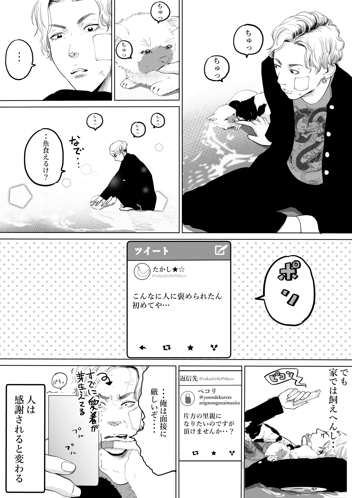 ネコだけじゃなく？捨てられていた猫を拾った不良がネコによって救われる！