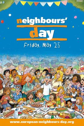 Better_NI's tweet photo. Potting mad @girdwood community hub today celebrating European Neighbours day. 85 residents from all over north belfast planting hanging baskets funded by @belfastcc  #goodrelations #bettercommunities #neighbourday https://t.co/9nXHaSgxIr