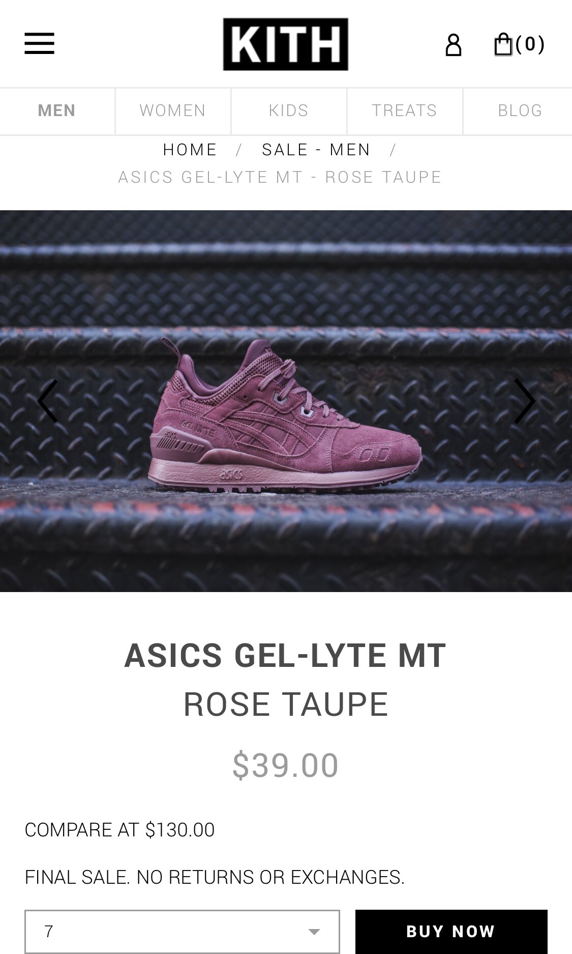 asics gel lyte mt rose taupe
