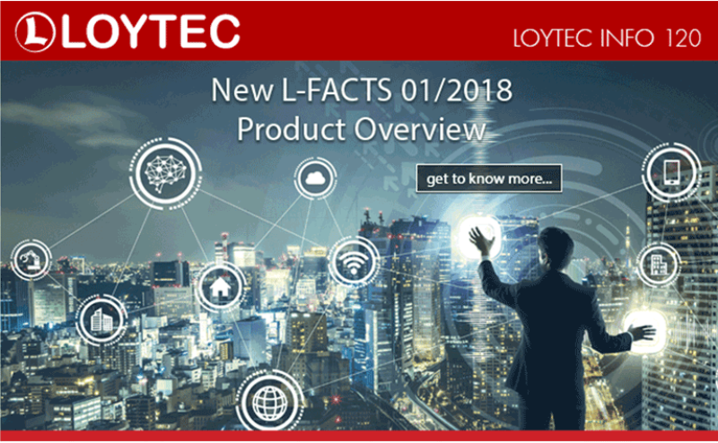 Loytec_GmbH's tweet photo. Our #newsletter "LOYTEC Info 120" is released. Get to know details concerning our new L-FACTS 01/2018 folder. 
https://t.co/iLD0KJI7WD #loytecinfo #LOYTEC #buildingsundercontrol https://t.co/NoxAwjRqsk
