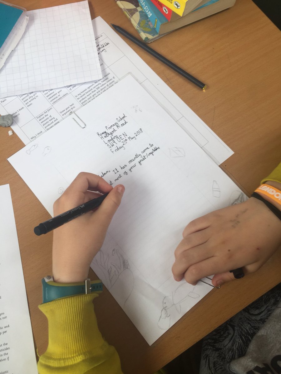 ReayPrimary's tweet photo. #year6 o##outragedbyplasticpollution writing to big companies @Tesco @Walmart @goustocooking #changeyourpackaging @LucyCoatesReay https://t.co/lEsuHf69pJ