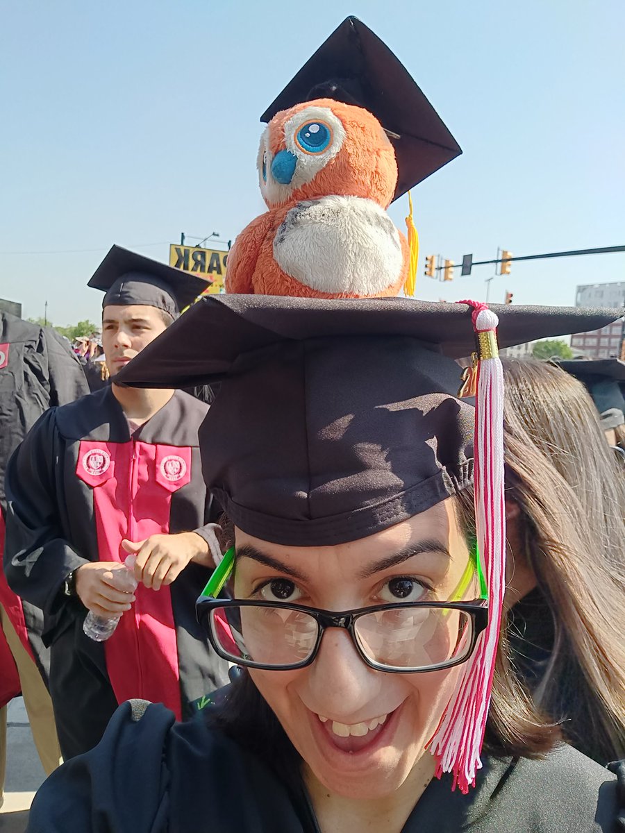 #Graduation for the Queen Of Murlocs! Not a Murloc but Pepe is s cute! #murlocs #montclairstateuniversity #plush