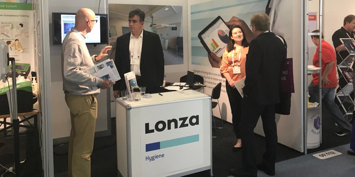 LonzaGroup's tweet photo. Thanks to all our visitors at #Interclean2018. It was great to see you there! Were you unable to attend & want to learn more about Lonza’s innovative informatics solutions for environmental monitoring for #infectionprevention? Email us! hygiene@lonza.com @intercleanshow https://t.co/3wbdFocsYx