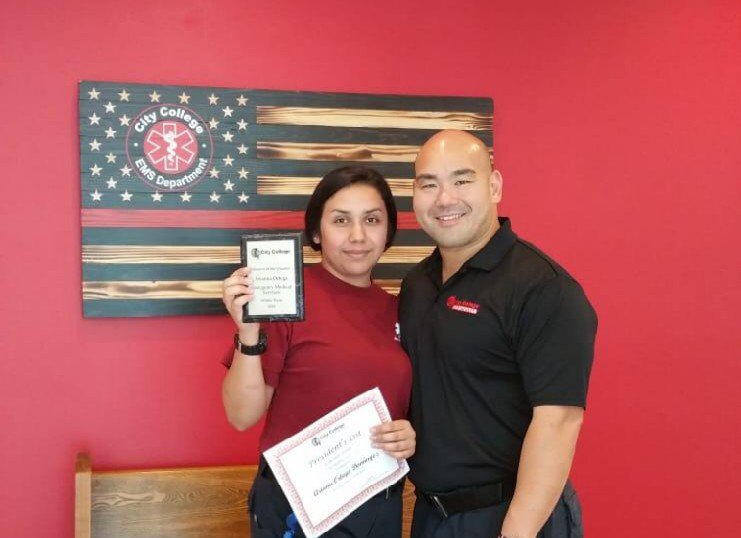 CityCollegeFTL's tweet photo. 🚨Congratulations to our EMS student of the quarter with the EMS Department Chair, Chris Chung 🚨
#emsweek #studenthighlight #citycollegeFTL https://t.co/tvoWjNihYn
