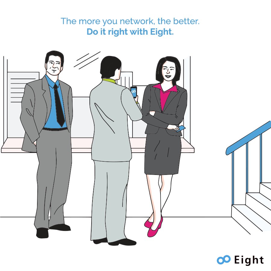 Did you know: 85% of all jobs are filled through networking. Do networking right with Eight and improve the chances of your career advancement. #TogetherMade
bit.ly/EightAppIndia
bit.ly/EightAppiOS
