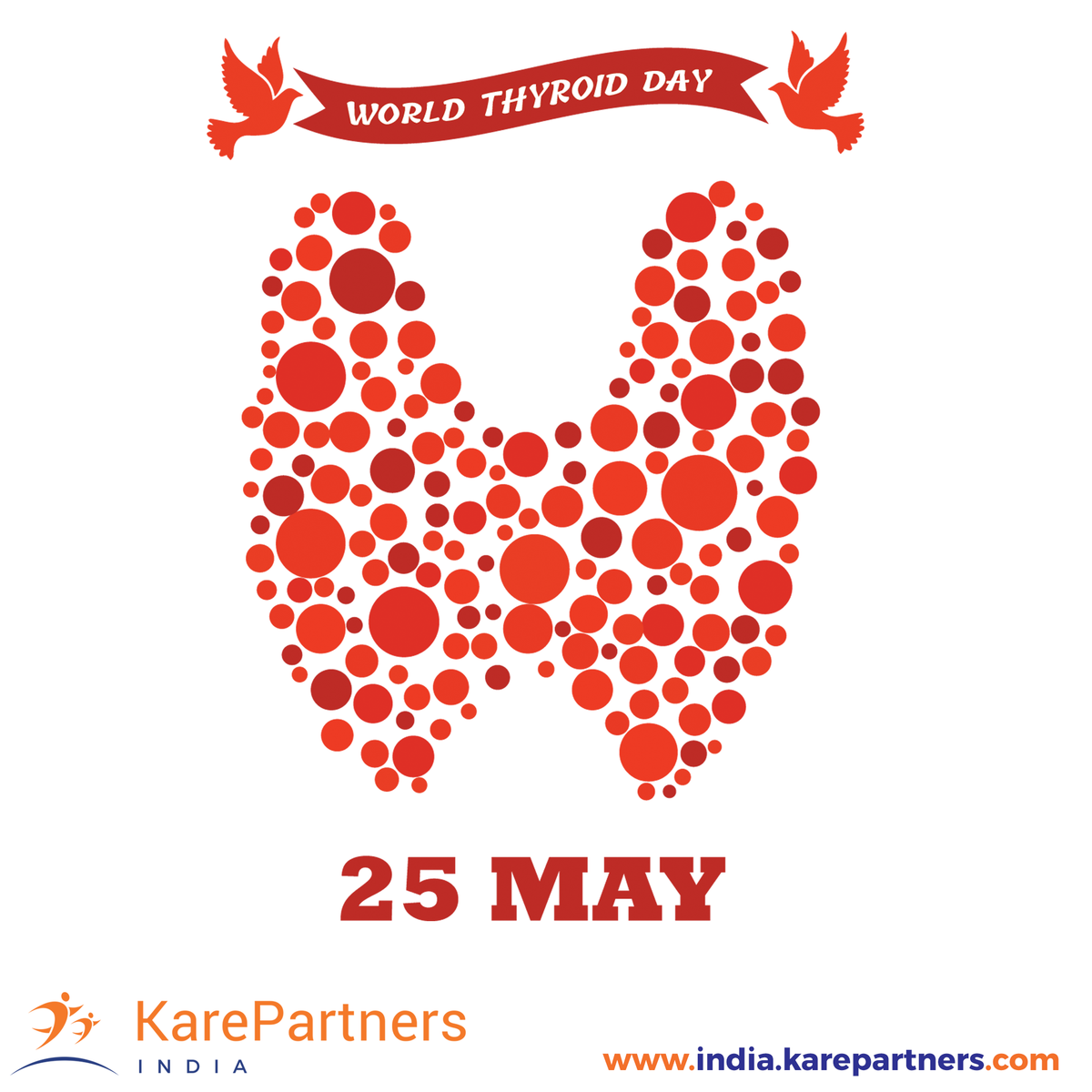 kare_partners's tweet photo. World #Thyroid Day Recognized Globally on May 25: Know causes, Symptoms &amp; treatment to help deal with #Hyperthyroidism. This week is all about awareness about Thyroid. https://t.co/rA3Uga1Ynu
#KarePartners #Awareness #wellness #India #Healthcare #Health #FitnessFriday https://t.co/ee2S5ZR5wo