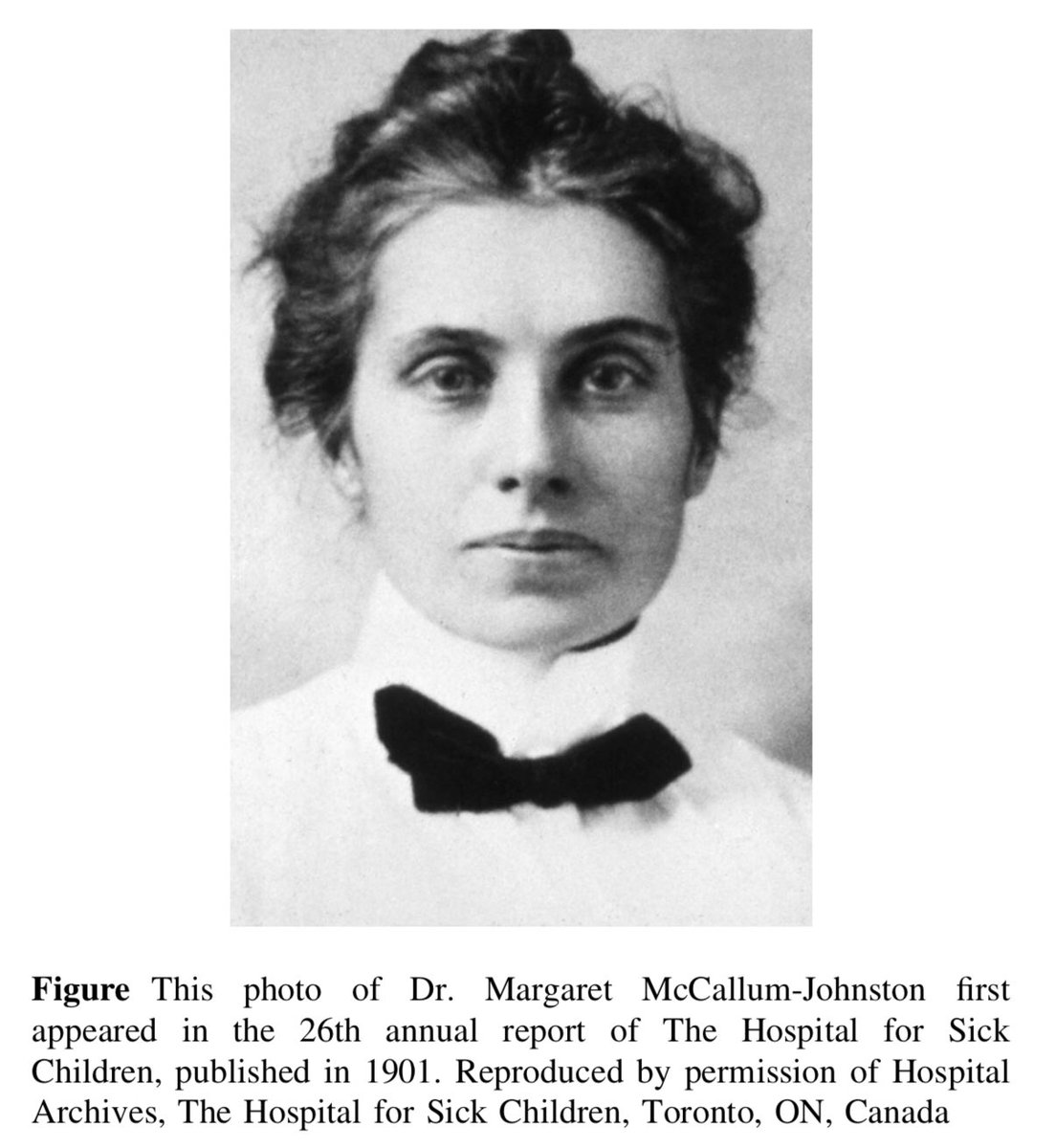 Dr. Margaret McCallum-Johnston (1875-1947), a graduate of the Ontario Medical College for Women, was a pioneer in the practice of #anesthesia in Canada and helped pave the way for many female physicians to follow #WomenInAnesthesia rdcu.be/PcYv