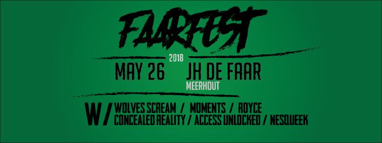 concealedrlty's tweet photo. Tomorrow we gonna play at Faarfest 2018! We will play with none other than Wolves Scream, MOMENTS, Access Unlocked, Royce and Nesqueek 🙌

Doors open at 17h30 so be there early and spent some time with us 🍻 https://t.co/3SRdWzWl3U