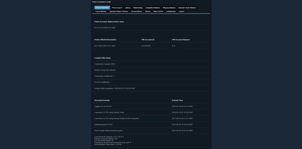Ninjas In Pyjamas On Twitter Now You Can Check All Of Your Csgo Stats 1 Go To Your Steam Profile 2 Open Games 3 Click Personal Game Data Https T Co X5th5f0meu