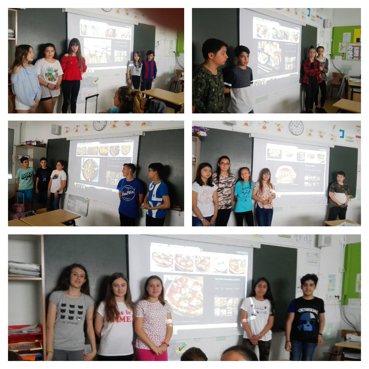 Nora_mdc's tweet photo. @escolamdcprat 6thB Working cooperatively students have talked about the origins of the Margherita pizza, the ice cream, the first sushi, the paella and the first hamburger Interesting!! https://t.co/hnhyT6zIRT
