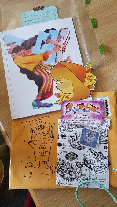 Just got home to this beautiful package from @sexytuna. Thank you so much Joy, I love everything! ❤ 