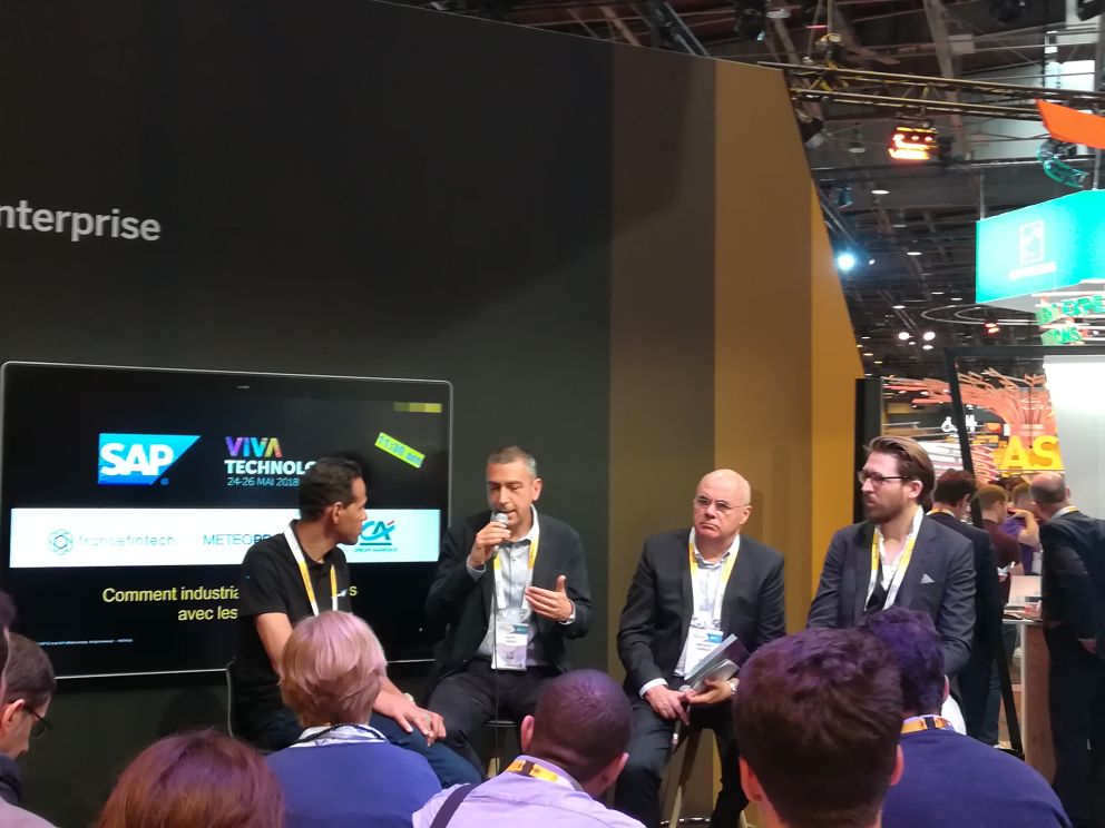 meteoprotect_en's tweet image. It&apos;s been an exciting day at #VivaTech2018 , with @meteoprotect CEO @gabriel_j_gross joining @CreditAgricole at the @SAPFrance Lab J13! 🎙️