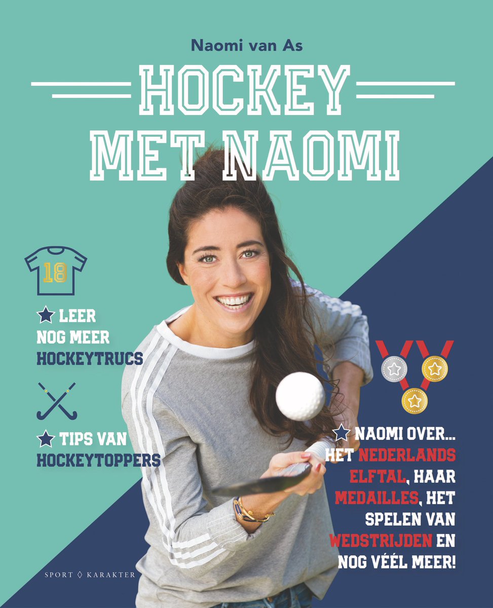 Yes! Hij is er! Mijn boek; 
═ HOCKEY MET NAOMI ═
Vanaf vandaag te bestellen op bol.com en vanaf morgen te koop in de grotere boekhandels 💃🏻 #boekvoorkinderen #hockey #blij