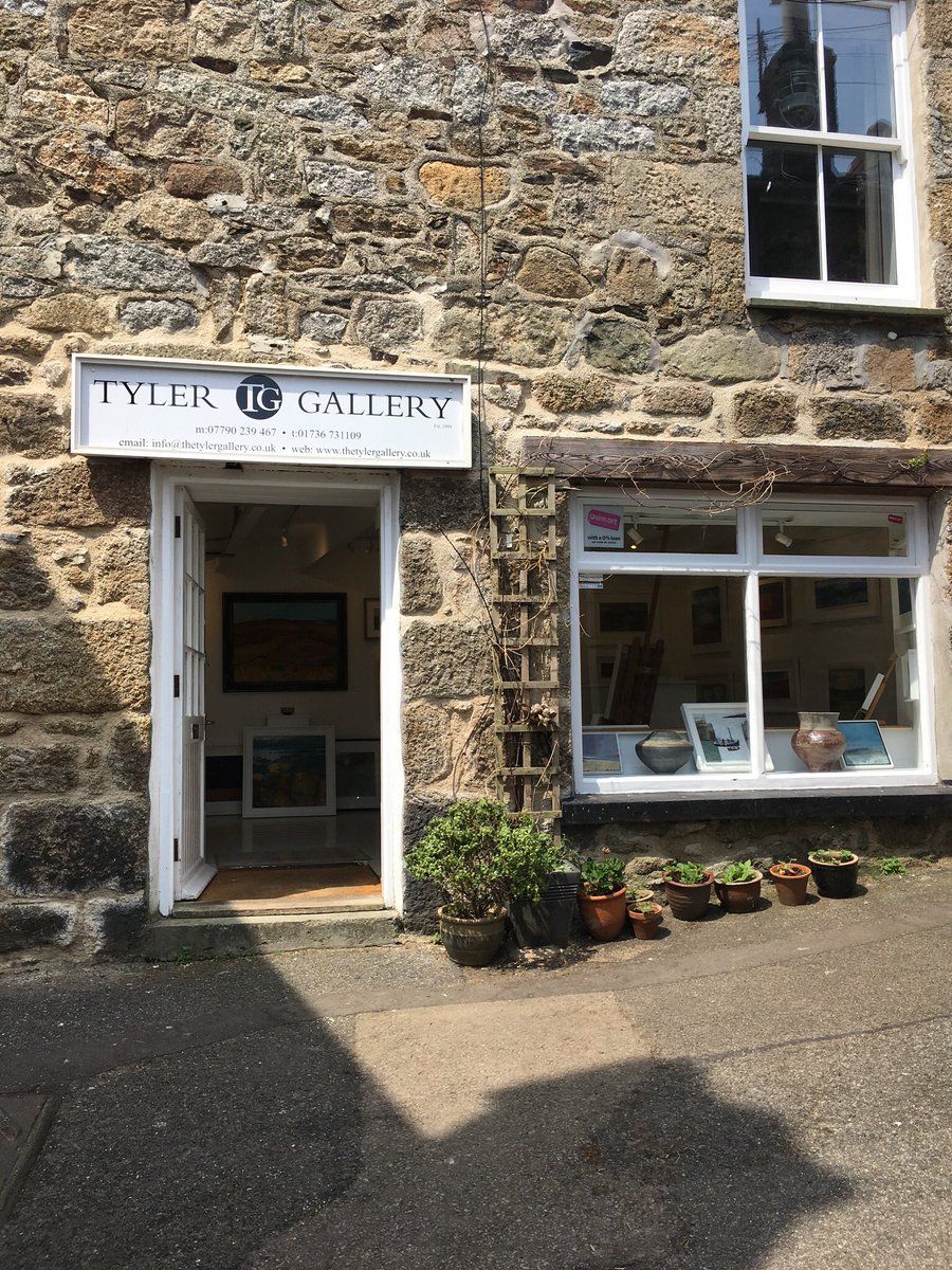 tylergallery's tweet photo. The 🌞 is out in Mousehole over the Gallery today! We are open every day 11am-5pm. https://t.co/ENDnoPfdby
