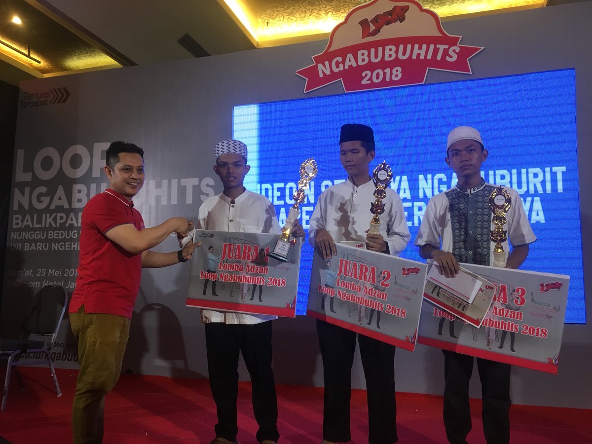 LOOP_ID's tweet photo. Selamat buat para pemenang lomba Rangking 1, Nasyid, Adzan dan Fashion Show di #LOOPNgabubuhits Balikpapan. Kalian luarrrr biasyaaaaa #LOOPKEPO https://t.co/rZBvwNDVbB
