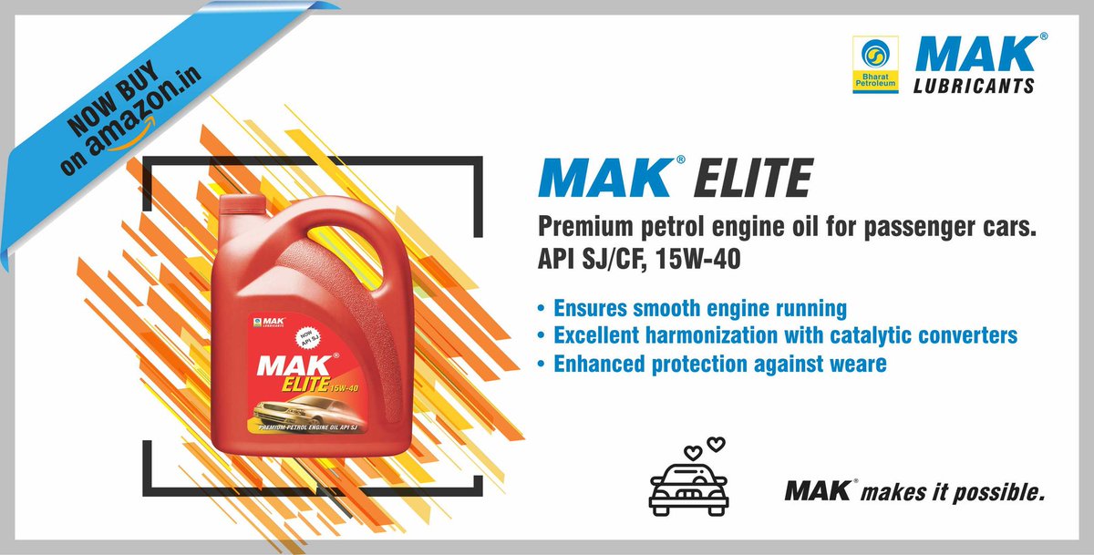 BPCLMakLubes's tweet photo. Go somewhere. Go everywhere. Go where nobody has been before. Go Elite. Go places!
Get your pack of MAK Elite from here : https://t.co/EY1jBSYNZq
#MAKLubricants
@BPCLimited https://t.co/2R0MprMHUE