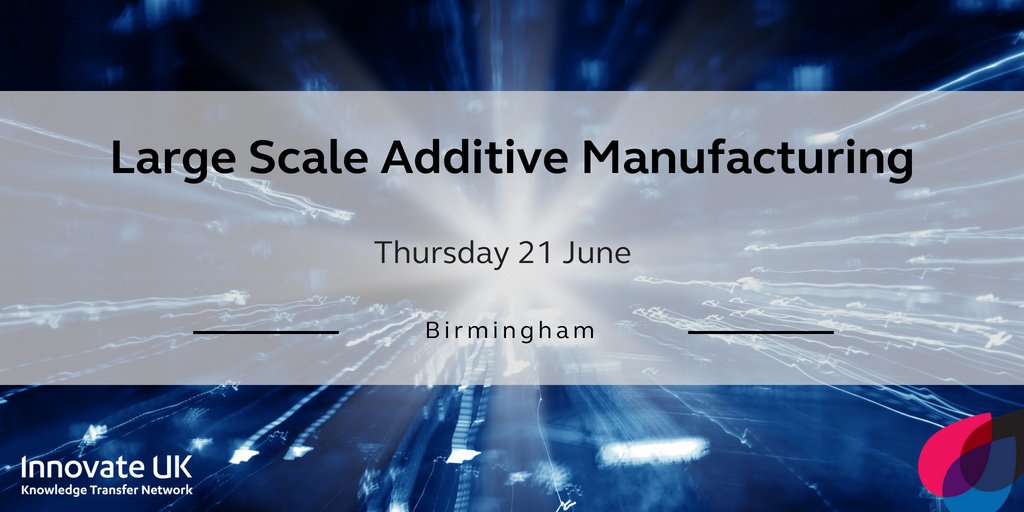 DanPBrooks's tweet photo. More speakers confirmed to talk about #additivemanufacturing in large scale industries. Includes @GKN_plc , @ricoheurope, @TWI_Ltd and many more. Join us on 21st June.
@KTNUK_Mfring @KTN_AMSIG #ukmfg #3dprinting 

https://t.co/6sfJzflpU7 https://t.co/WhqOVZjrjp