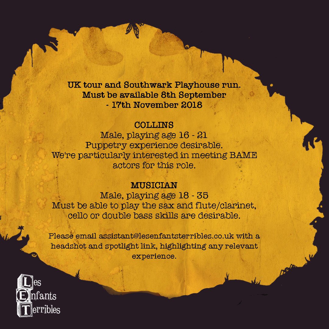 📣 CASTING CALL 📣

We’re on the hunt for two actors for our upcoming show, THE TRENCH. 

Details below 👇