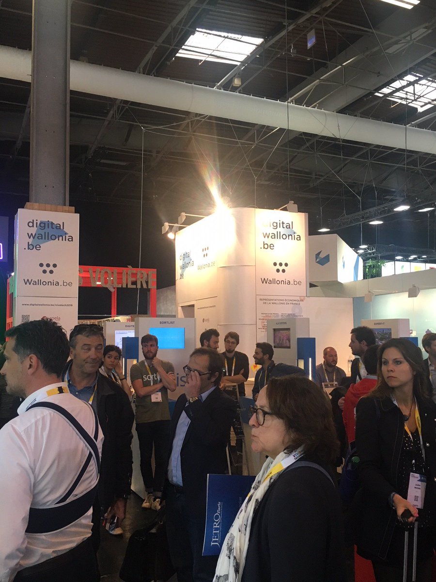 awex_paris's tweet photo. Belle affluence @VivaTech sur le pavillon de la collectivité wallonne @digitalwallonia @Awex_Europe 🇧🇪 @AcapelaGroup | #alxsystems | #capflow | @creaceed | @digiteal_eu | @emasphere | #loginteam | #expertit | @MySkillCamp | #sortlist | @taptapdigital #Wallonie #VivaTechnology https://t.co/ocgZ5BPmQl