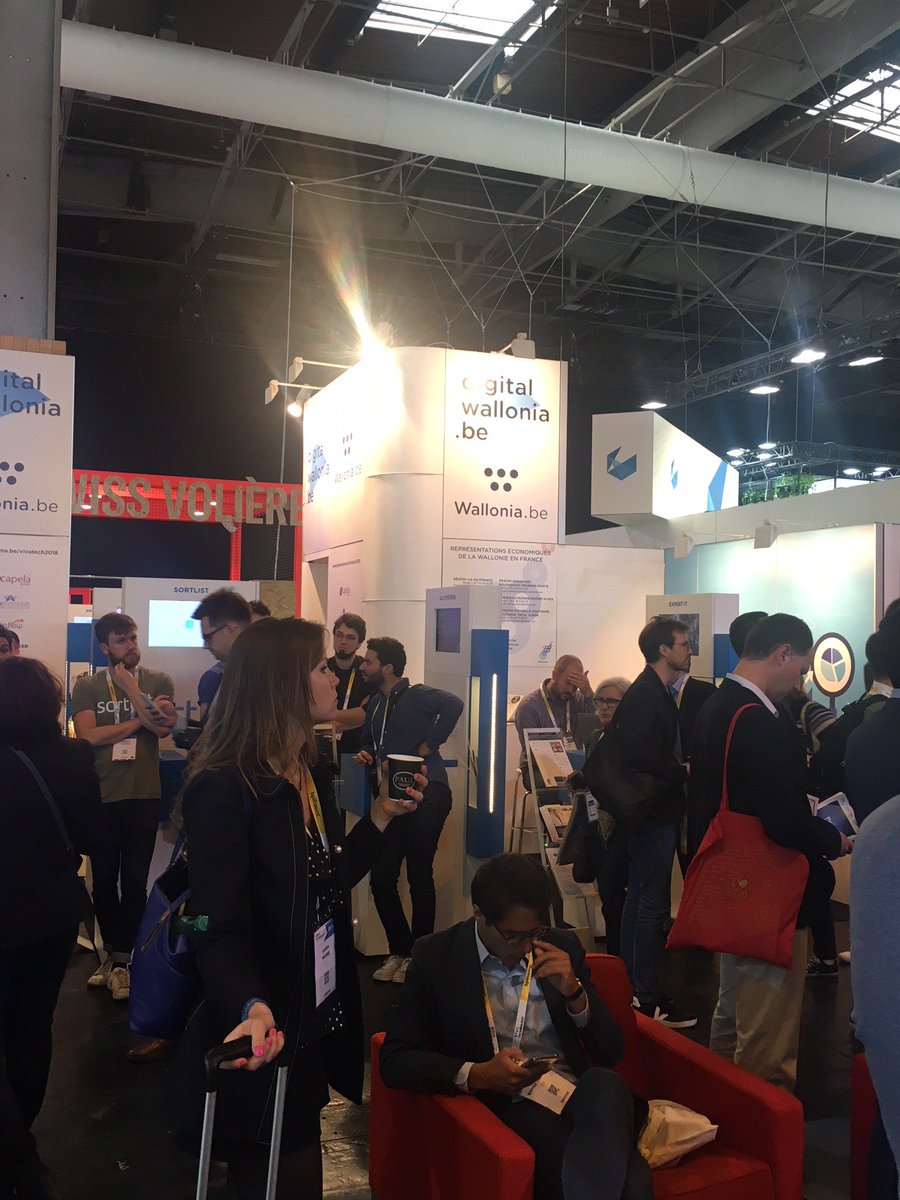 awex_paris's tweet photo. Belle affluence @VivaTech sur le pavillon de la collectivité wallonne @digitalwallonia @Awex_Europe 🇧🇪 @AcapelaGroup | #alxsystems | #capflow | @creaceed | @digiteal_eu | @emasphere | #loginteam | #expertit | @MySkillCamp | #sortlist | @taptapdigital #Wallonie #VivaTechnology https://t.co/ocgZ5BPmQl