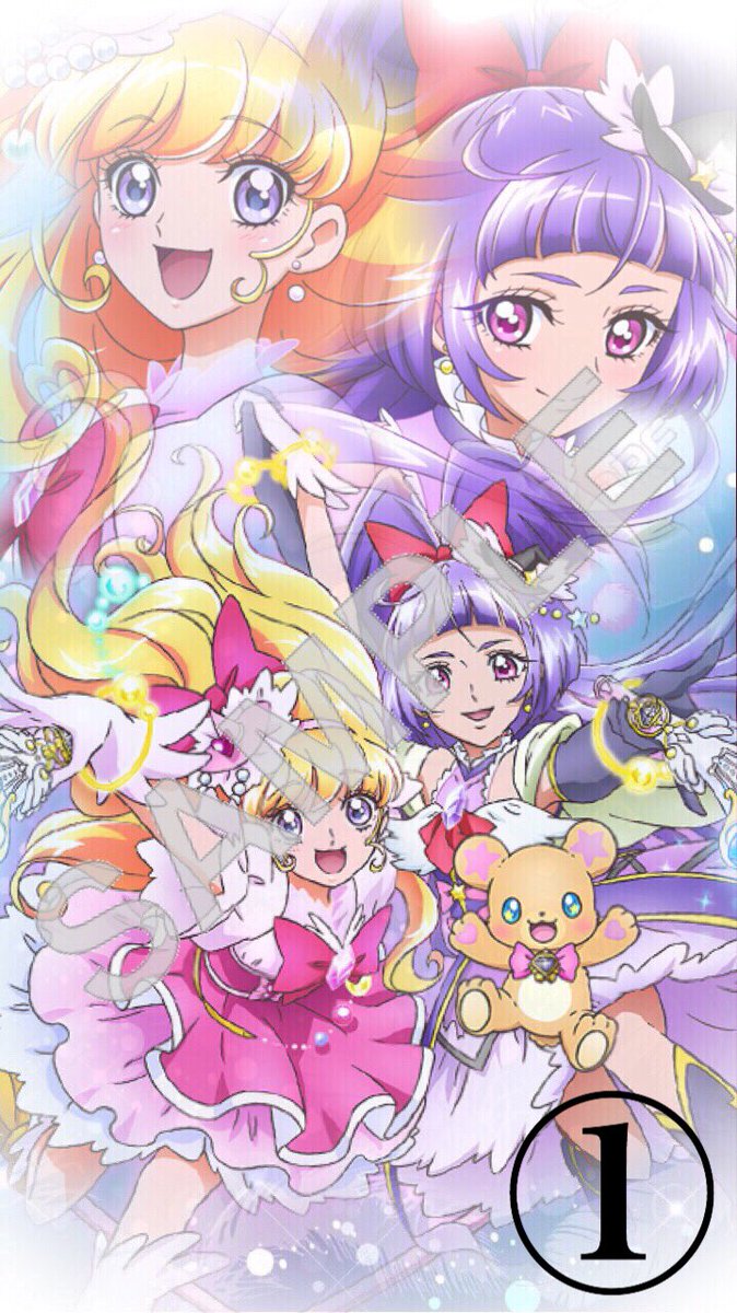 宇佐美 ウサ Pa Twitter キュアミラクル キュアマジカルを入れた壁紙を制作しました ついでに衣装や髪 目の色もちょっといじってみたので欲しい方はリプかdmくれれば渡します