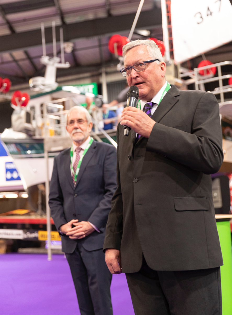 sff_uk's tweet image. Welcoming @FergusEwingMSP to the Fisheries Expo in Aberdeen - main priority, he said, was good Brexit deal for industry.
