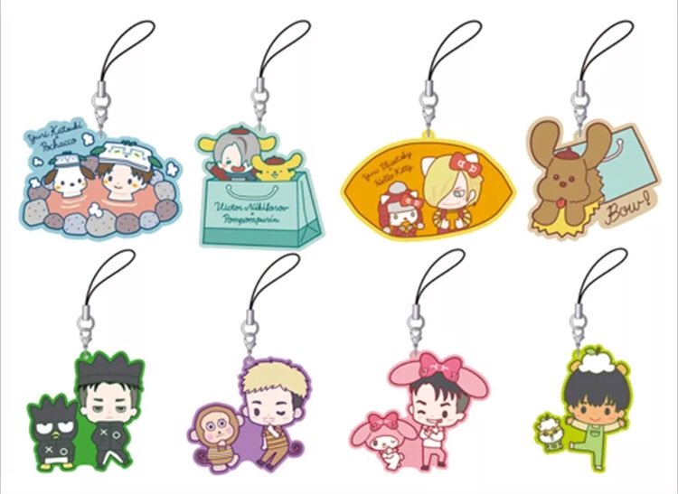 mxylovebot's tweet image. i wish i could find somewhere just to get the otabek and jj strap 😭😭😭 ebay has let me down #yoimerch #yoixsanrio