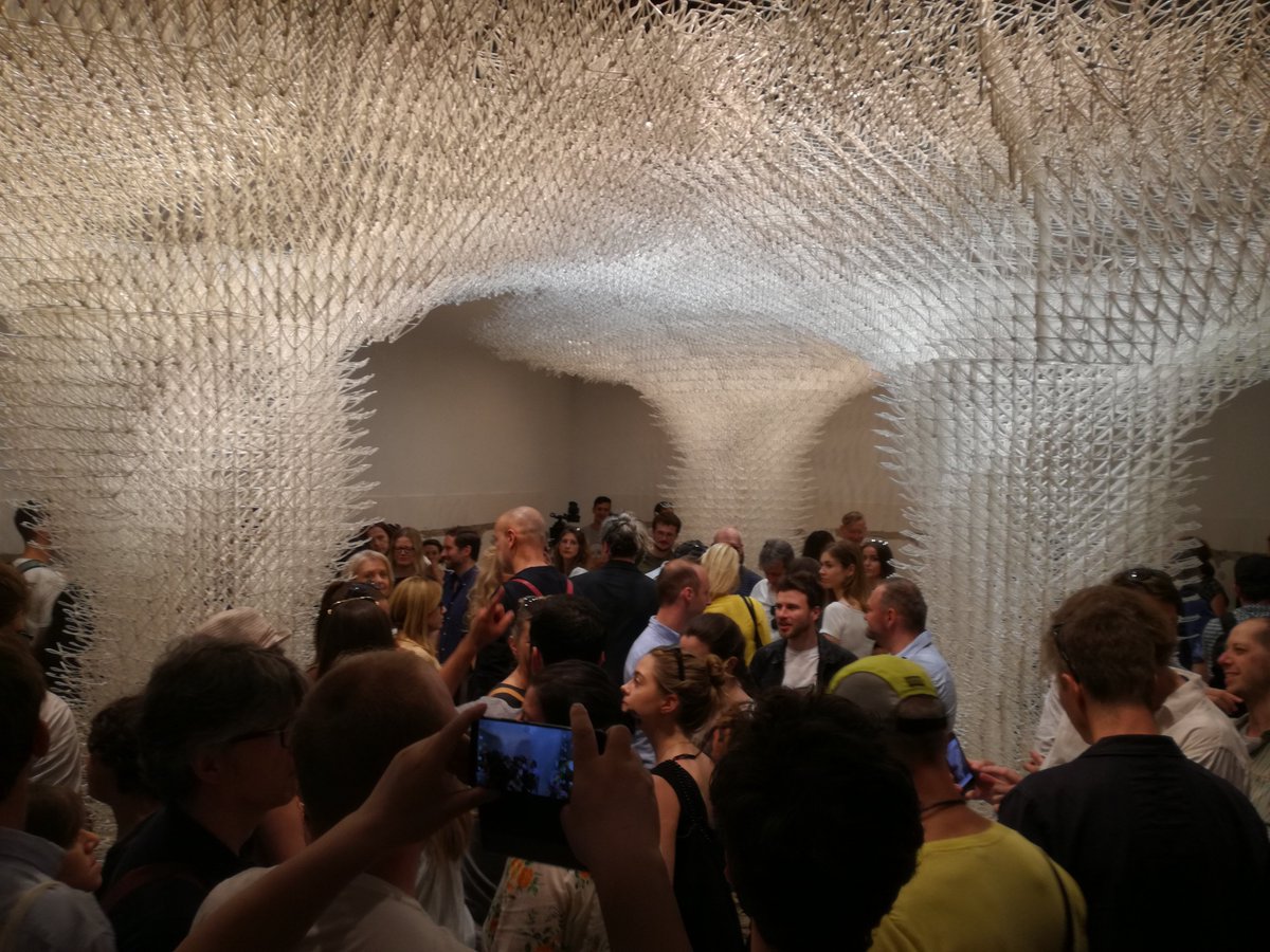 “Cloud Pergola/The Architecture of Hospitality ” just opened at Croatia Pavilion “Freeingspace” at #Arsenale #BiennaleArchitettura2018 #Freespace