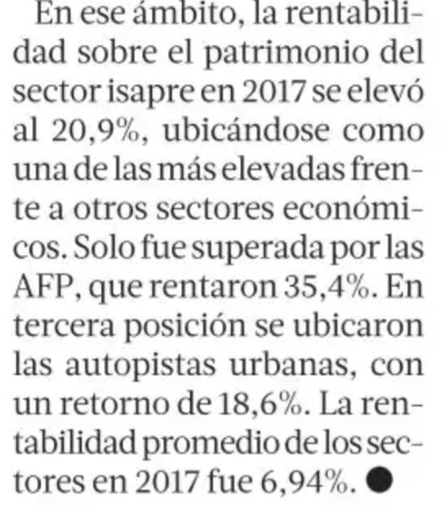 fernando_atria's tweet photo. Un pequeño detalle, al final de una noticia, en la parte inferior izquierda de la p. 3 de LT, que explica mejor que decenas de libros y columnas por qué defienden la Constitución y el modelo neoliberal como lo hacen. https://t.co/qx0FLC6n9z