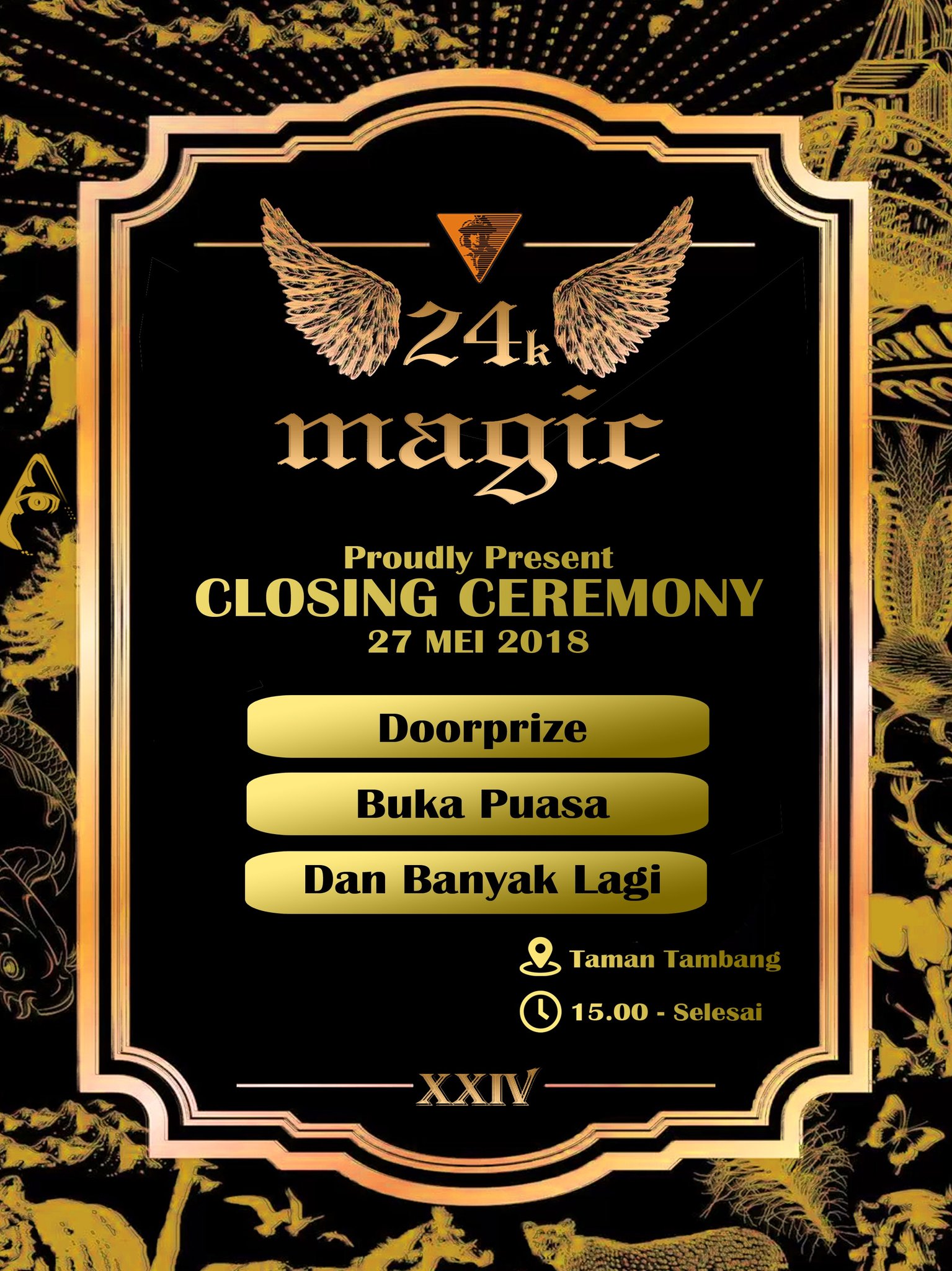 HMTA UPN Veteran YK on Twitter "[HUT HMTA ke 24] Closing Ceremony "24k MAGIC" Dengan rangkaian acara Door Prize Buka Bersama dan Masih banyak lagi yang