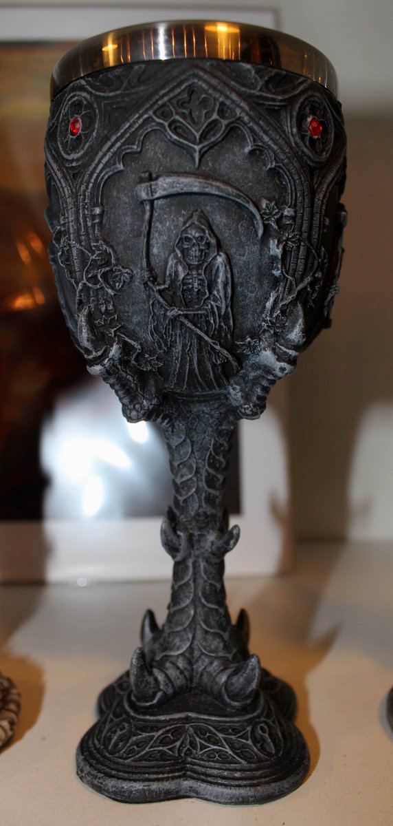adam_lyal's tweet image. BACK IN STOCK at our wee shop in West Bow (Victoria Street) #Edinburgh... we have the 'Reaper's Temptation Goblet'. An ideal receptacle if you ever have... the temptation of a Reaper or maybe just thirsty. #WitcheryTours #JumperOoter