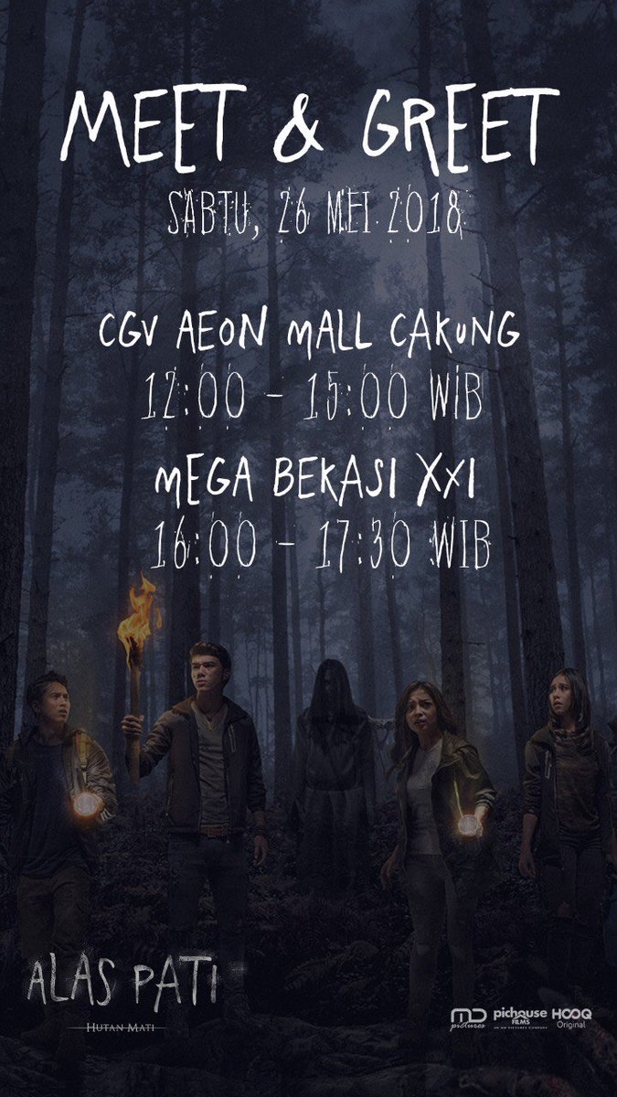 nikitawilly_24's tweet photo. Buat temen-temen yang belum nonton Alas Pati yuk save the date! Besok aku dan temen-temen cast Alas Pati akan dateng ke Aeon Cakung dan Mega Bekasi. See you tomorrow! https://t.co/ZNEDvhbcvk