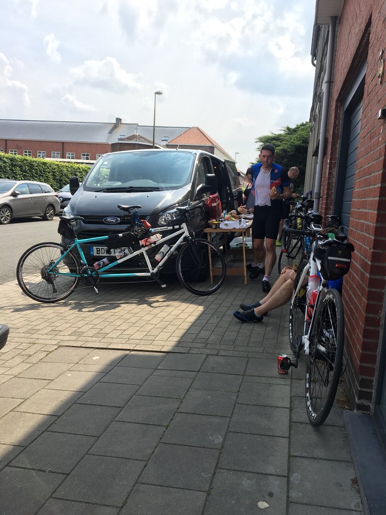 4C_4D's tweet photo. Lunch day 2 and our second country today. Just crossed into Belgium. https://t.co/ry2TxkmOOo