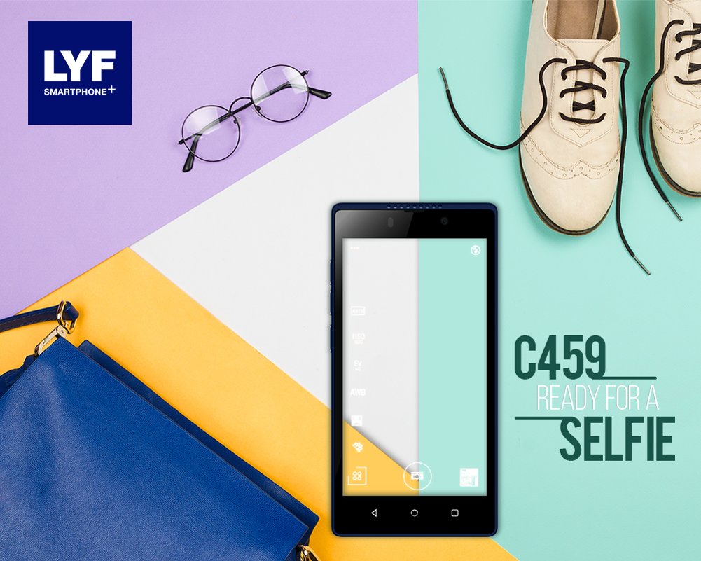 My bag, my shoes, my hair and Click!. Stay selfie ready with LYF C459 Smartphone+ #LYFInYourHand
To know more: bit.ly/2hBH8tn