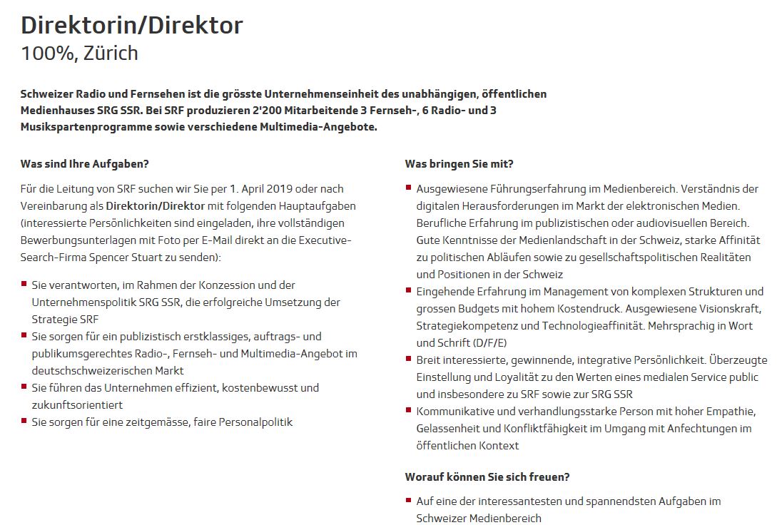 "Gelassenheit und Konfliktfähigkeit im Umgang mit Anfechtungen im öffentlichen Kontext" - das ist mal ein Anforderungsprofil. Gesucht: Unser neuer Chef-Chef(in) ohws.prospective.ch/public/v1/jobs…