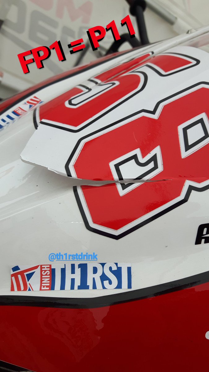 Good start to the #UKWorldSBK, P11 in a FP1 hoping to carry it into FP2 later today✊ <a href="/WorldSBK/">WorldSBK</a> #WorldSBK #WorldSSP300 #amanetta