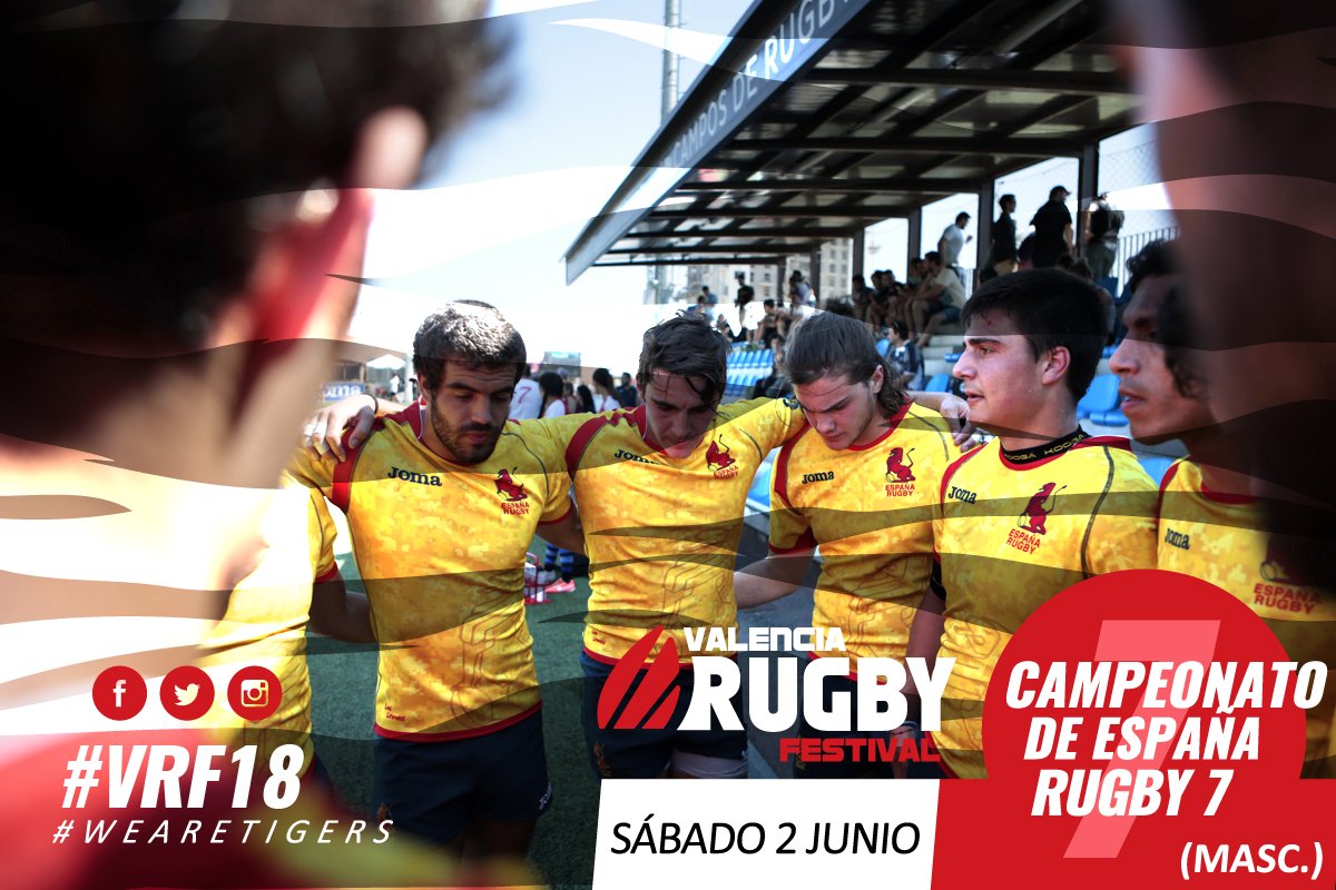 VLCRugbyFest's tweet photo. NOTICIÓN | En el #VRF18 se celebrarán el Campeonato de España de Sevens masculino y Torneo Nacional Sevens Femenino. Que se disputarán integramente el sábado 02 de junio. El equipo vencedor del torneo femenino tendrá derecho a participar en el GPS Copa de la Reina 2019 #Rugby https://t.co/3lwjcKyNoN