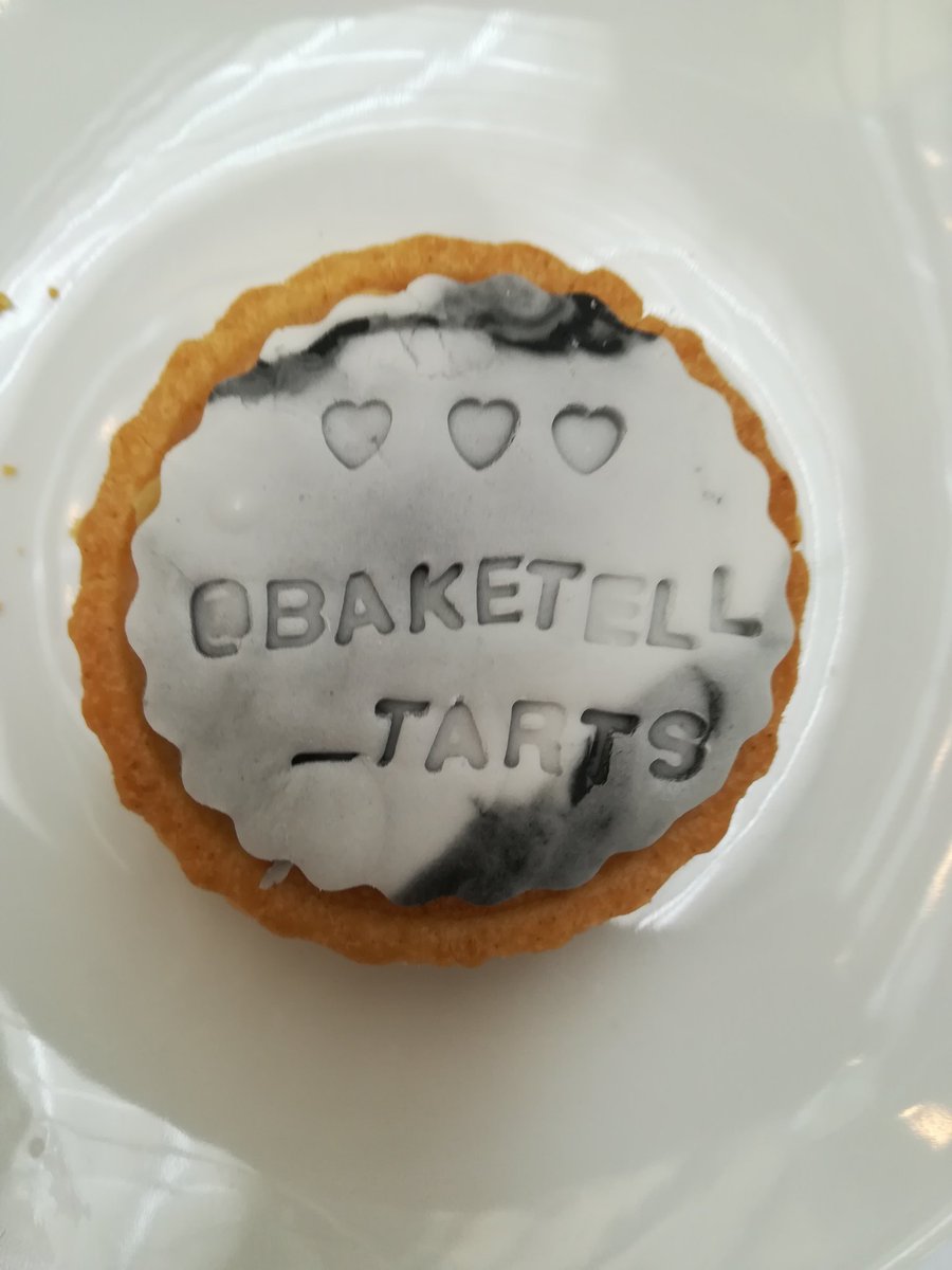 Last of our <a href="/BakeTell_Tarts/">BakeTell Tarts</a> <a href="/wellcometrust/">Wellcome</a> - sharing dementia stories and statements through baking! #FoodForThought #whatdementiameanstome #DAW2018