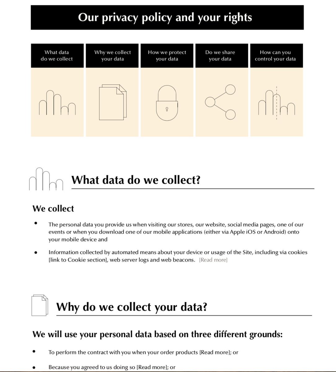 MariePotelSavil's tweet photo. Happy GDPR. Privacy policies don't have to be obscure and ugly. Check out one of our privacy prototypes on our blog: https://t.co/O7T7BAM2Rn #Dot #DotParis #LegalDesign #Privacy https://t.co/mDuNKmWyCj