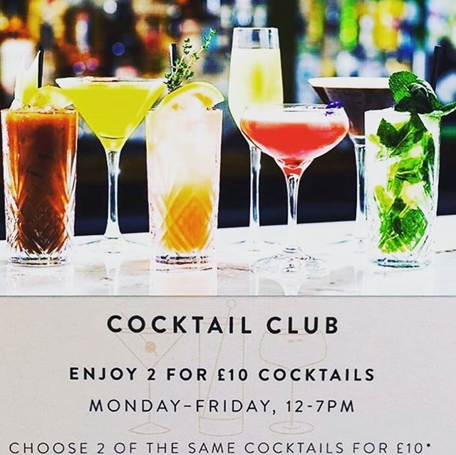 We cant think of a better way to kick start the bank holiday weekend than 2 for £10 on our cocktails before 7pm. Come down and say hi #bankholiday #cocktailclub #essex #chigwell