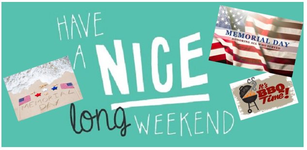 Enjoy the long weekend!