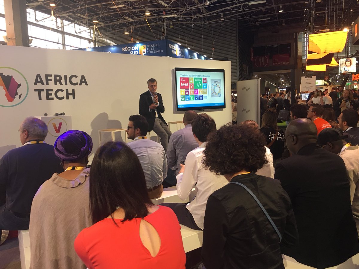 PMarteyAddo's tweet photo. .@decordesn speaks on promoting the use of data for development in Africa at #AFD stand @VivaTech @datapopalliance. Open algorithms #OPALproject https://t.co/voBOISBP5t